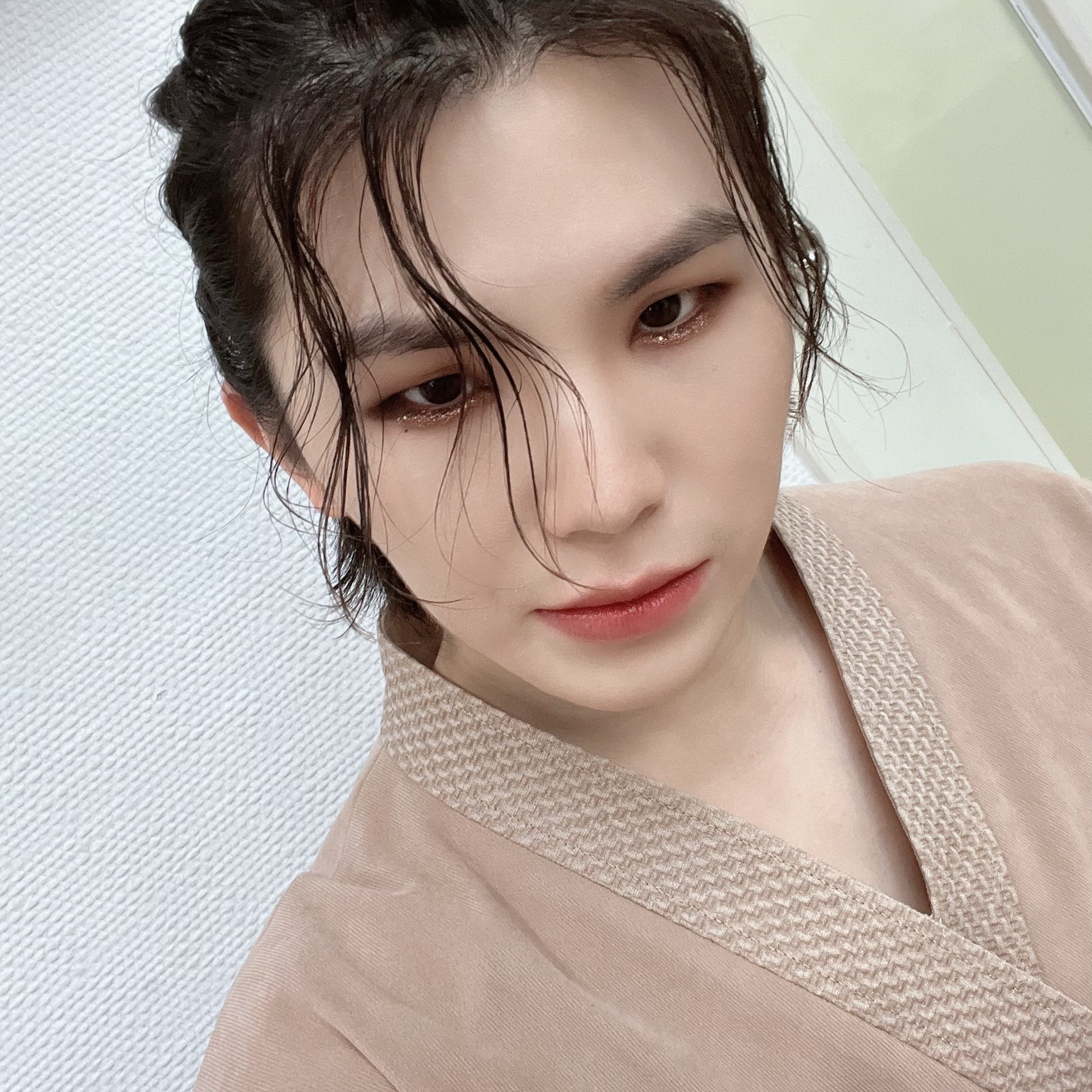 A moment captured by Woozi (SEVENTEEN)'s fan