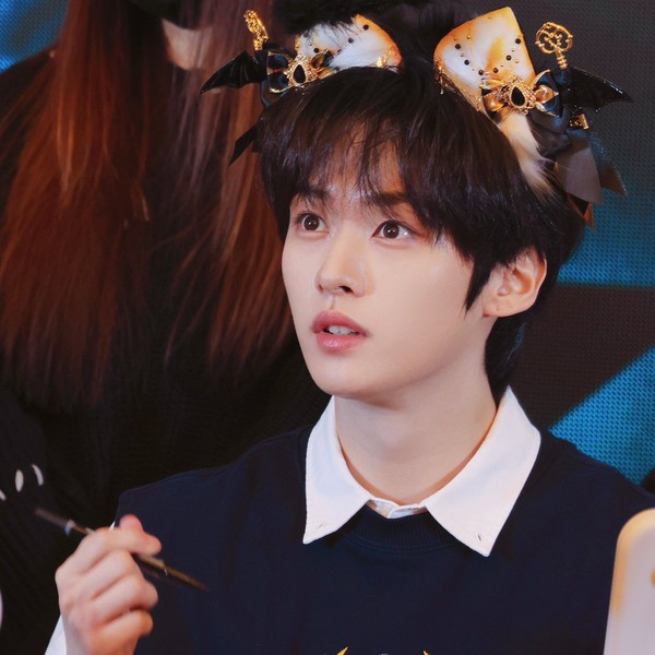 Signature photo of Lee Know (Stray Kids) capturing their charm