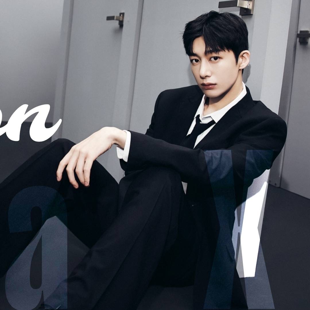 A moment captured by Hyungwon (MONSTA X)'s fan