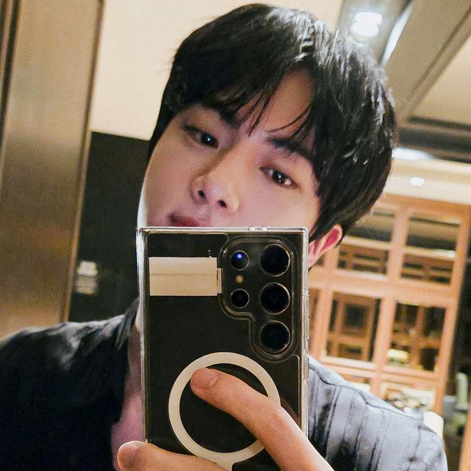 Recent activity shot of Jin (BTS)
