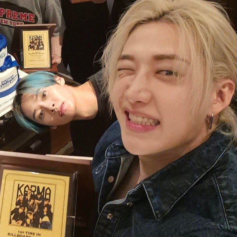 Recent activity shot of Bang Chan (Stray Kids)