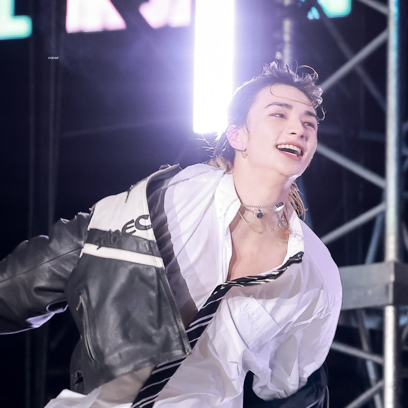 Recent activity shot of Hyunjin (Stray Kids)