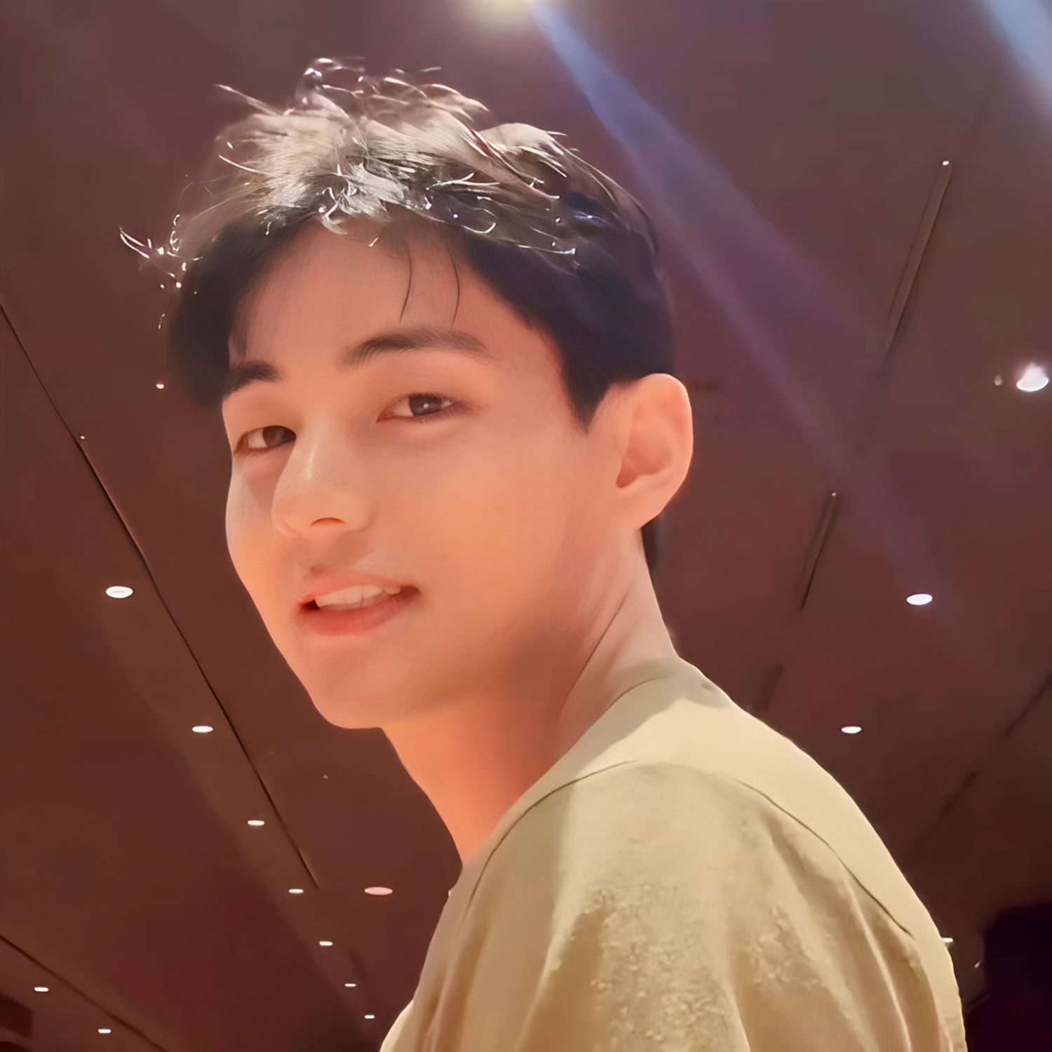 A moment captured by V (BTS)'s fan
