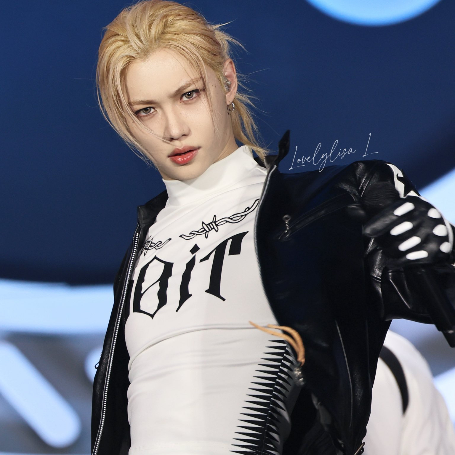 A moment captured by Felix (Stray Kids)'s fan