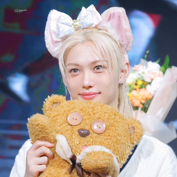 A moment captured by Felix (Stray Kids)'s fan