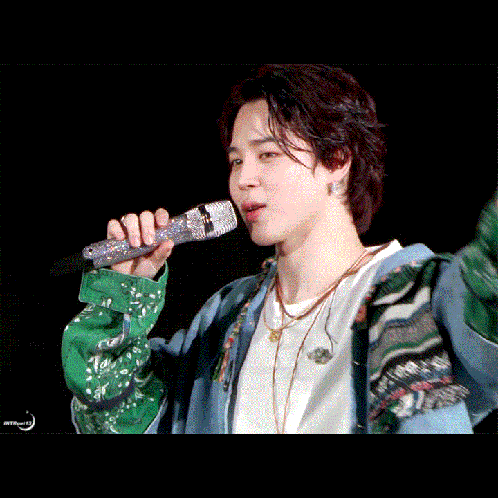 Recent activity shot of Jimin (BTS)