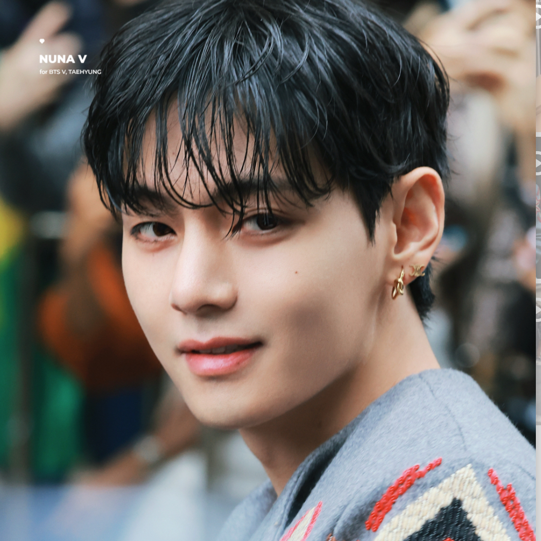 A moment captured by V (BTS)'s fan