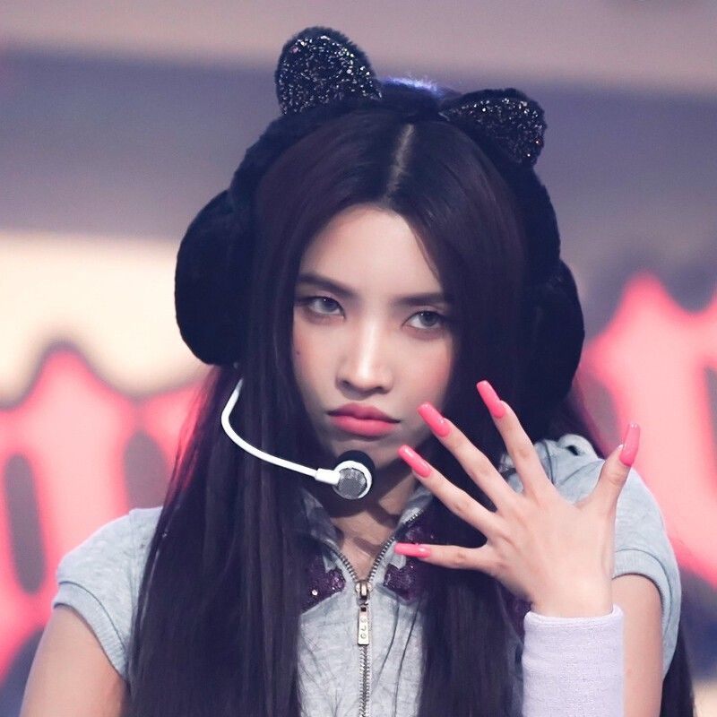 Recent activity shot of Soyeon (i-dle)