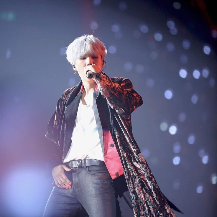Recent activity shot of SUGA (BTS)