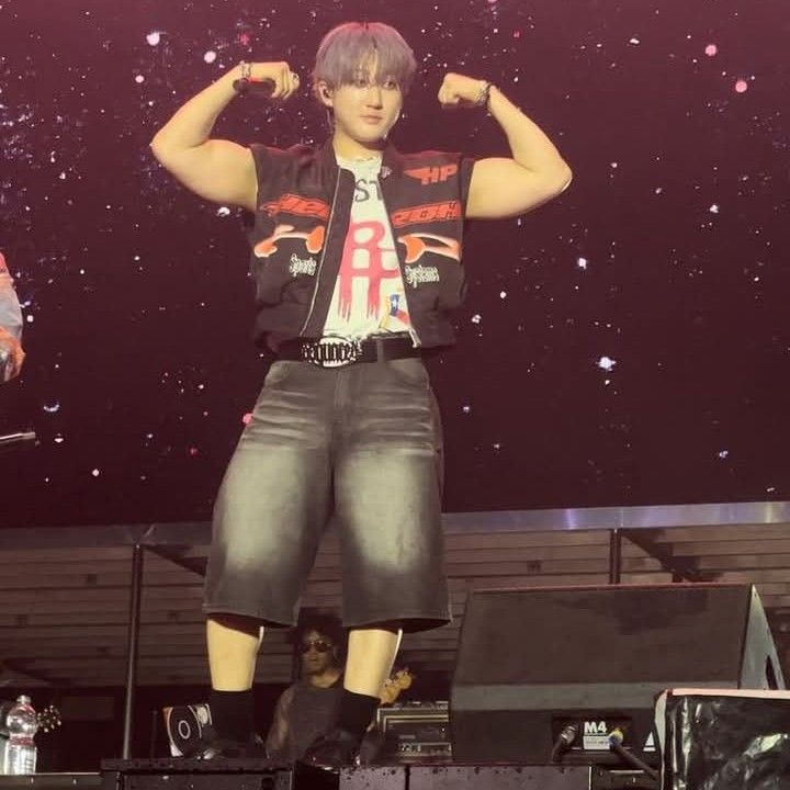 A moment captured by Changbin (Stray Kids)'s fan