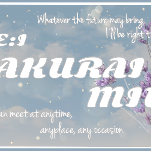 Behind-the-scenes cut of Sakurai Miu (ME:I)