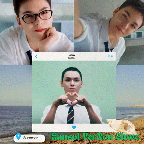 Recent activity shot of Vernon (SEVENTEEN)