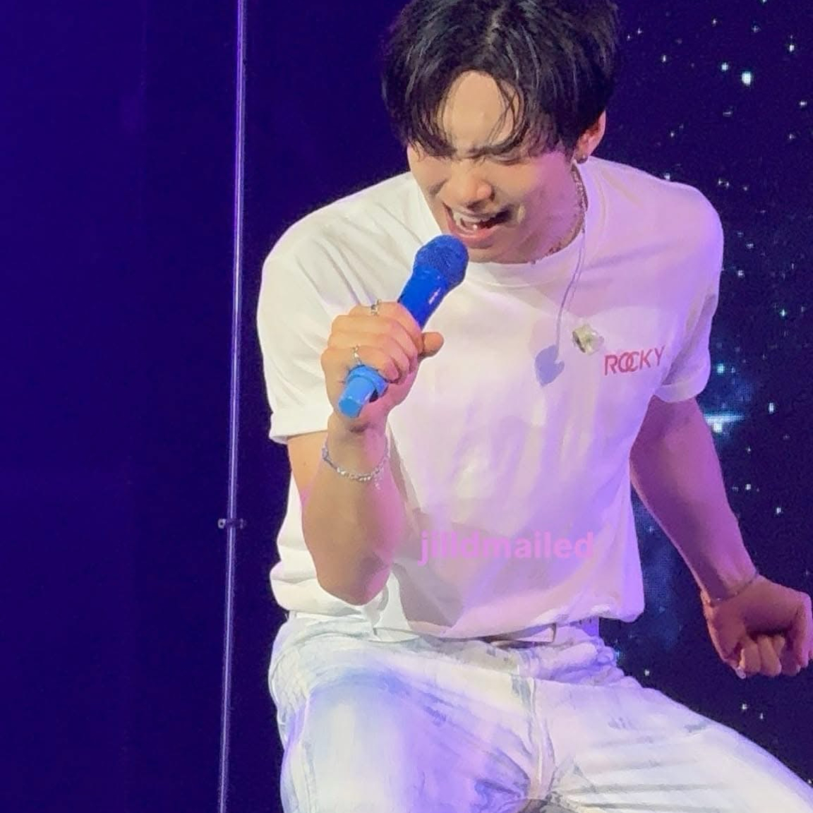 A moment captured by Rocky's fan