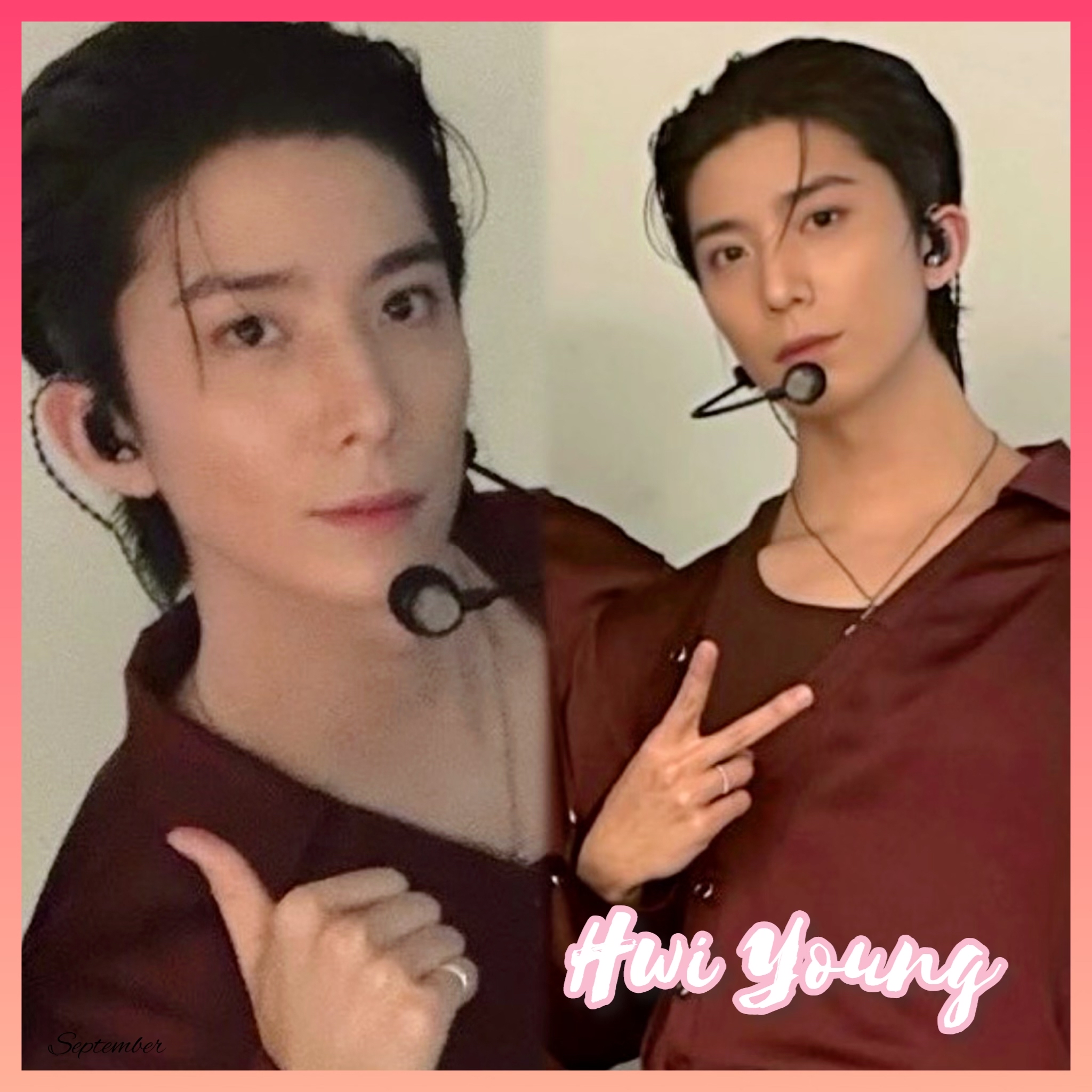 Recent activity shot of Hwiyoung (SF9)