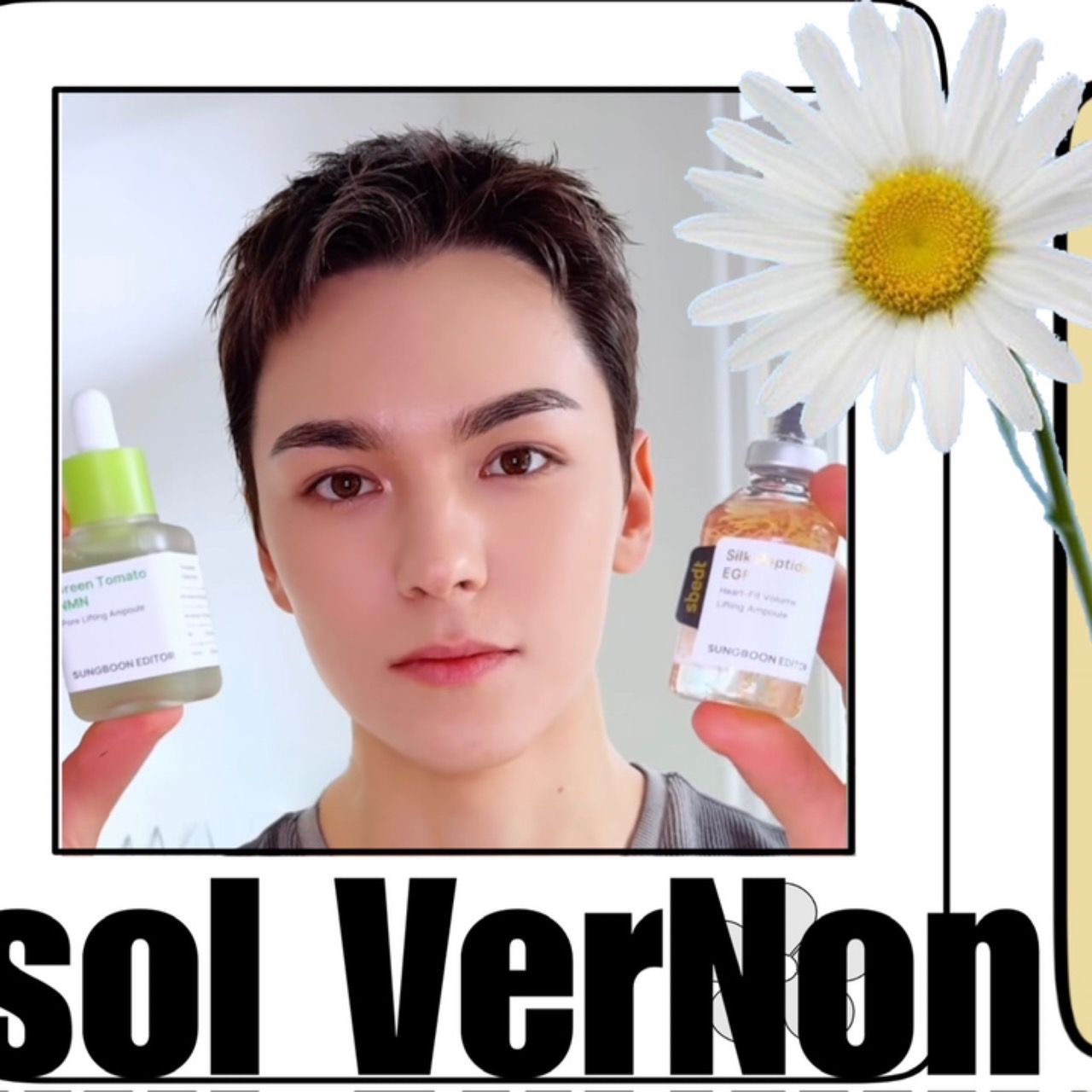 A moment captured by Vernon (SEVENTEEN)'s fan