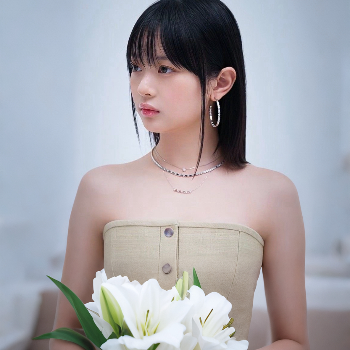 Recent activity shot of HANNI (NewJeans)