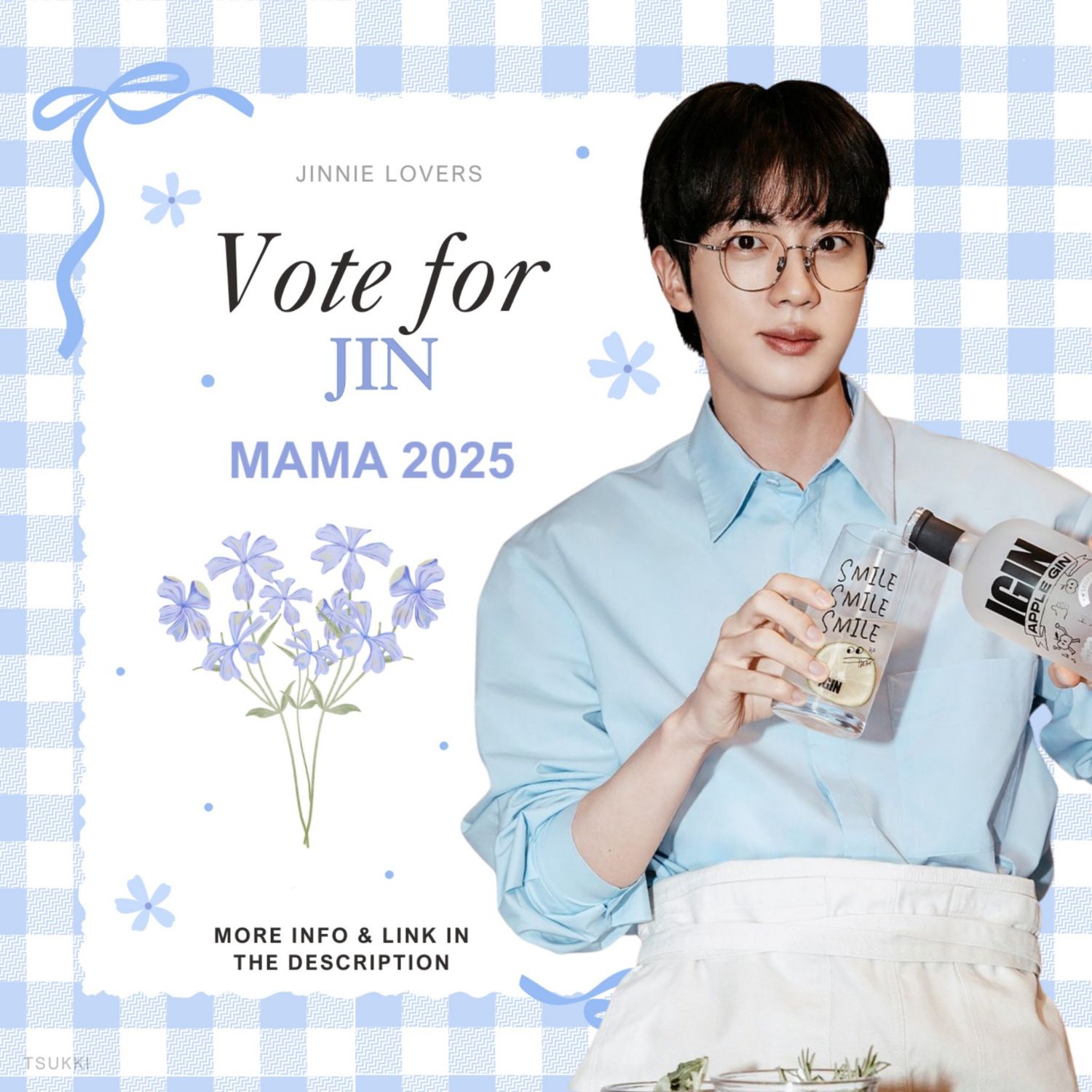 Recent activity shot of Jin (BTS)