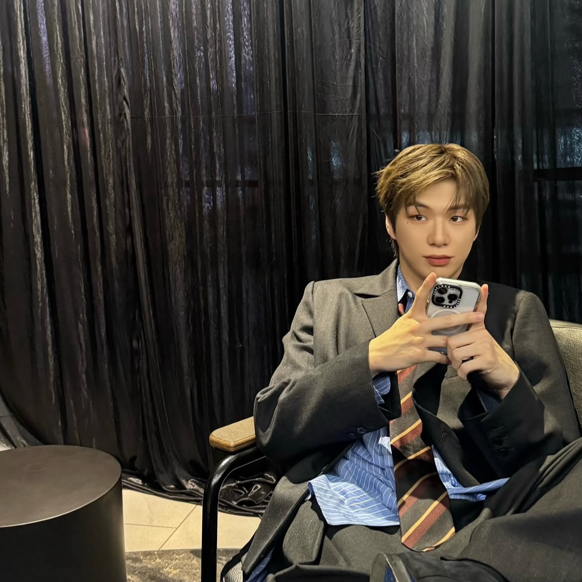 A moment captured by Kang Daniel's fan