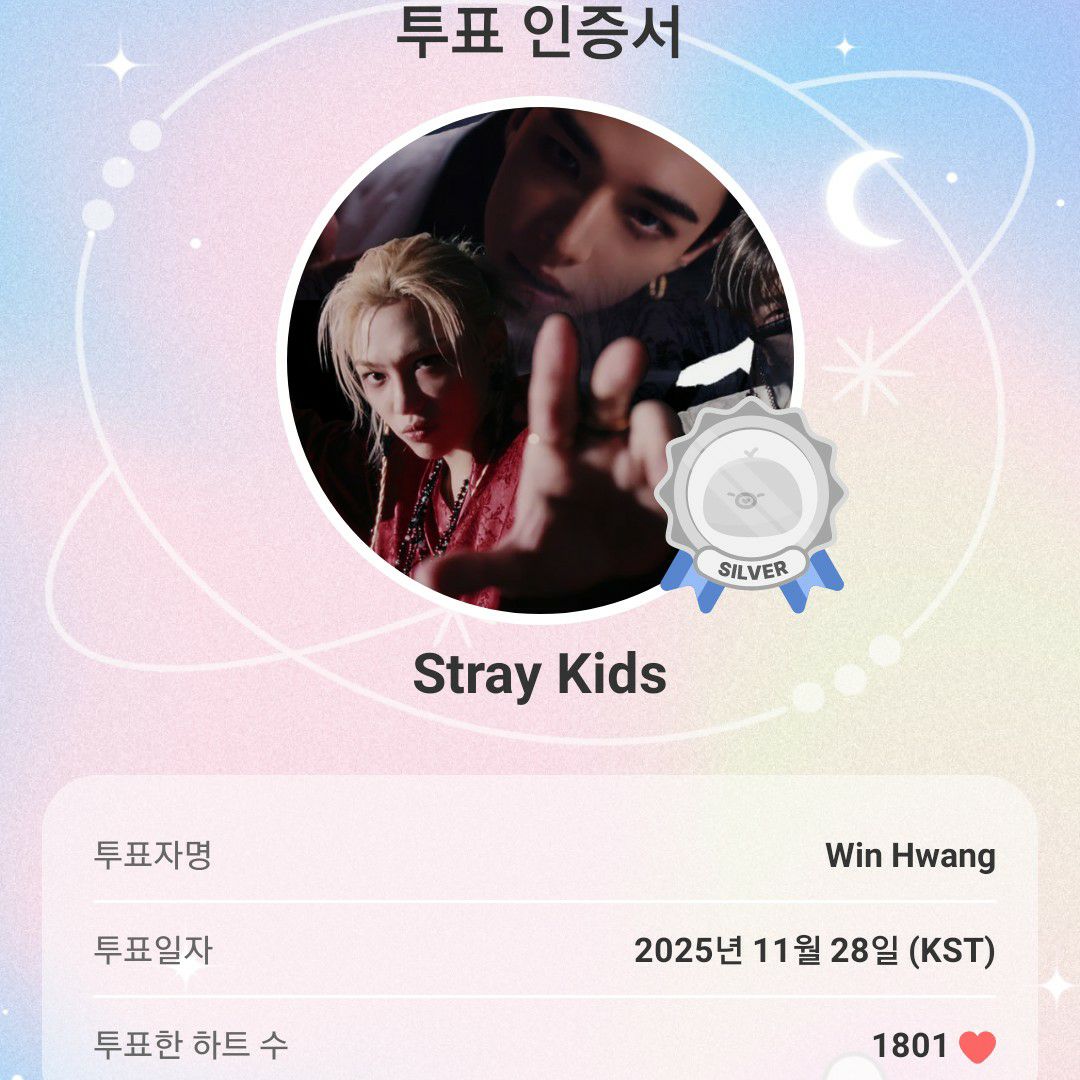 A moment captured by Stray Kids's fan