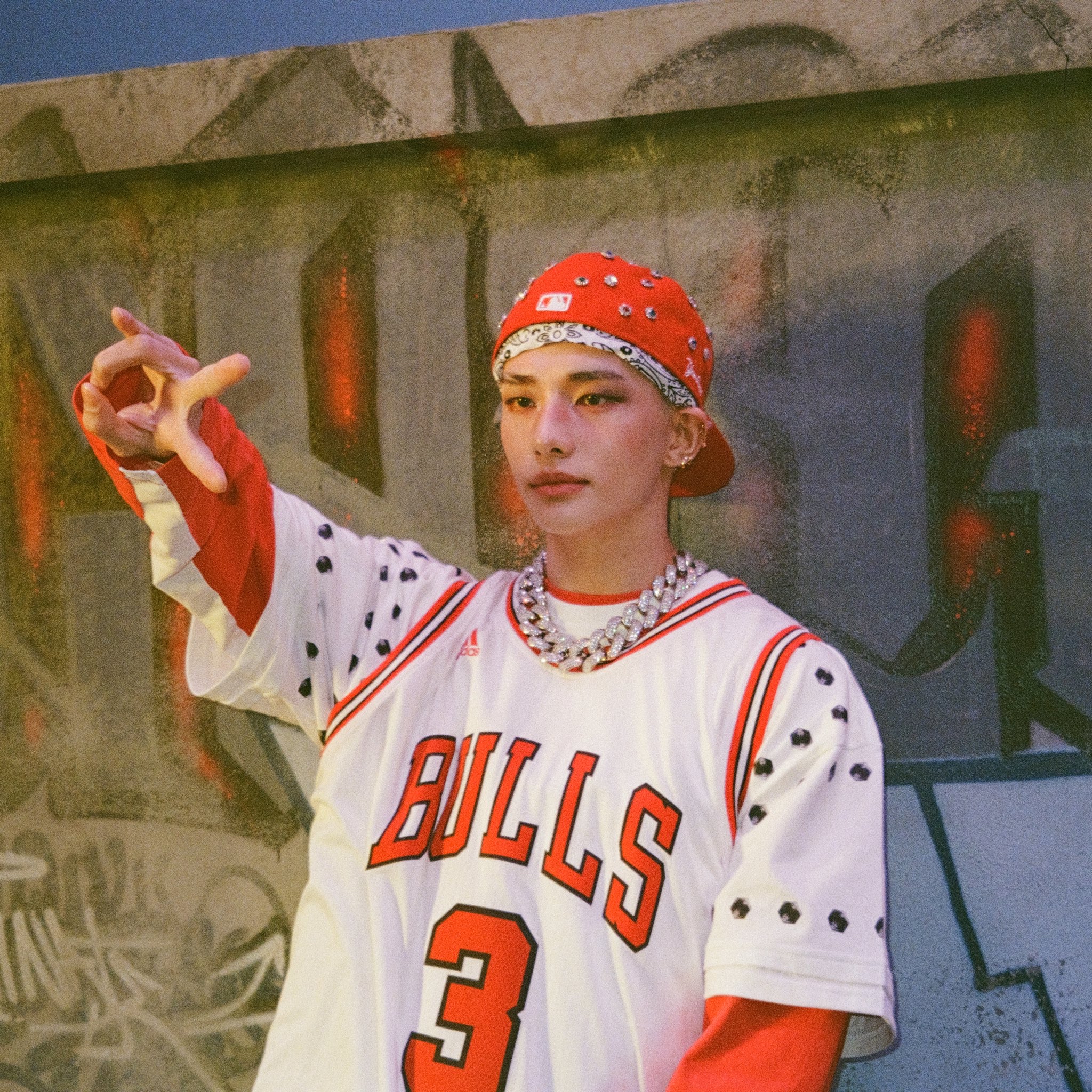 Recent activity shot of Hyunjin (Stray Kids)