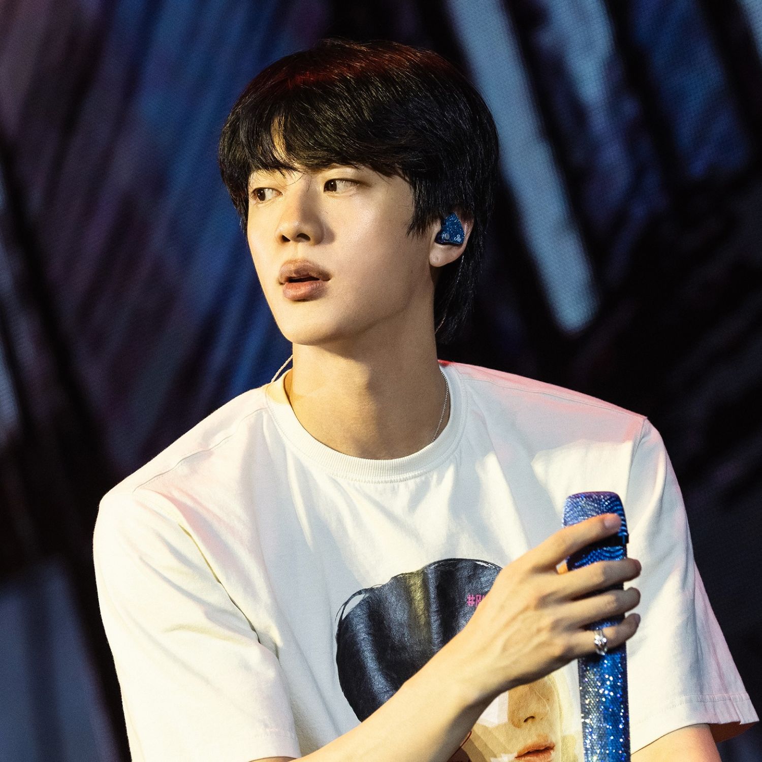 Recent activity shot of Jin (BTS)