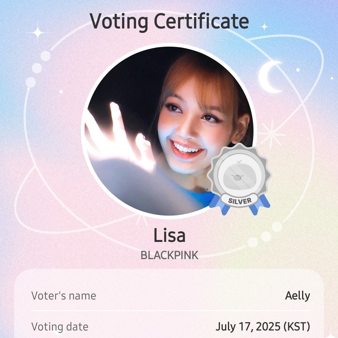 Recent activity shot of Lisa (BLACKPINK)