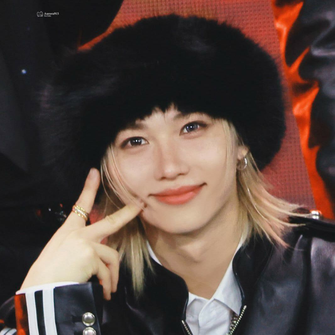 A moment captured by Felix (Stray Kids)'s fan