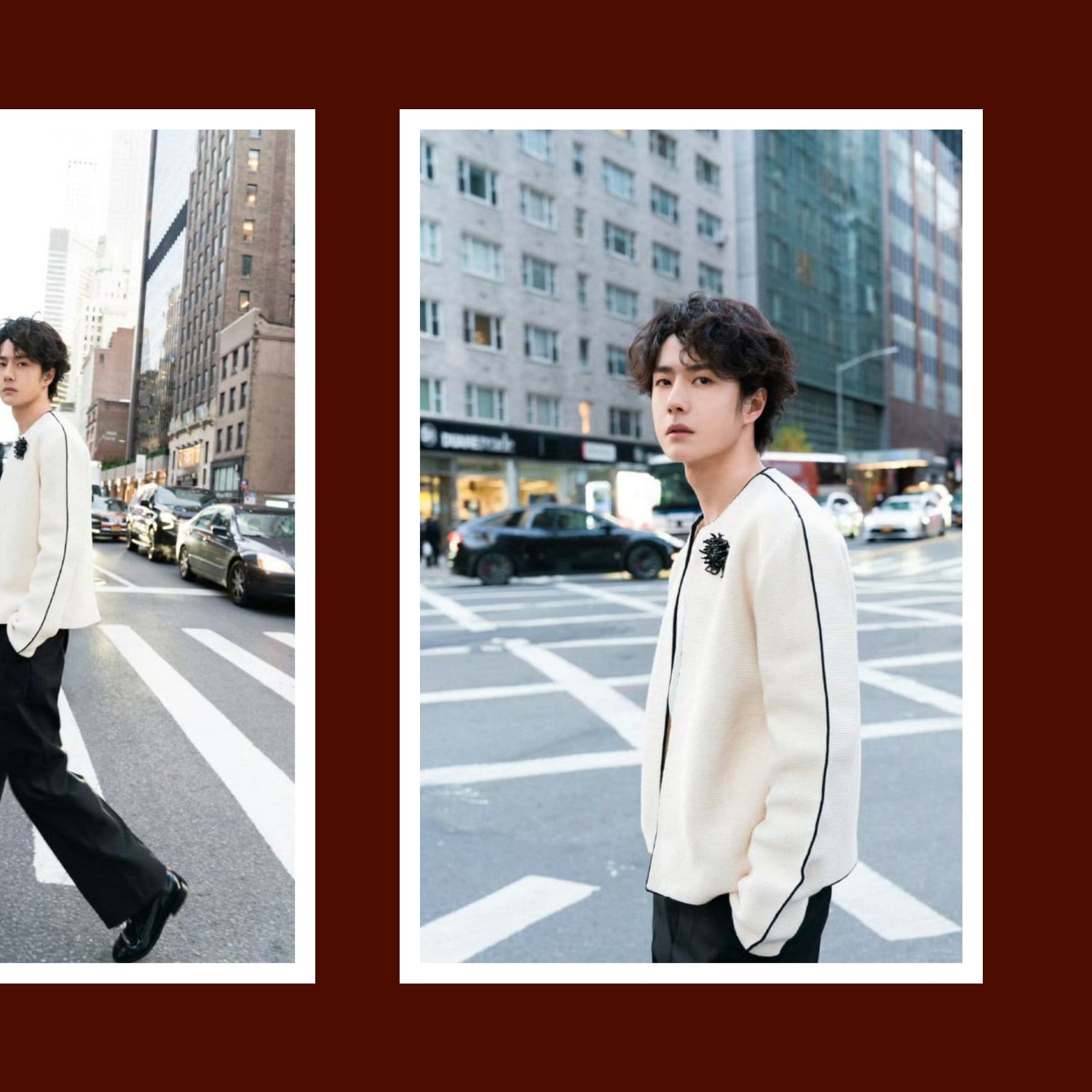 A moment captured by Wang Yibo's fan