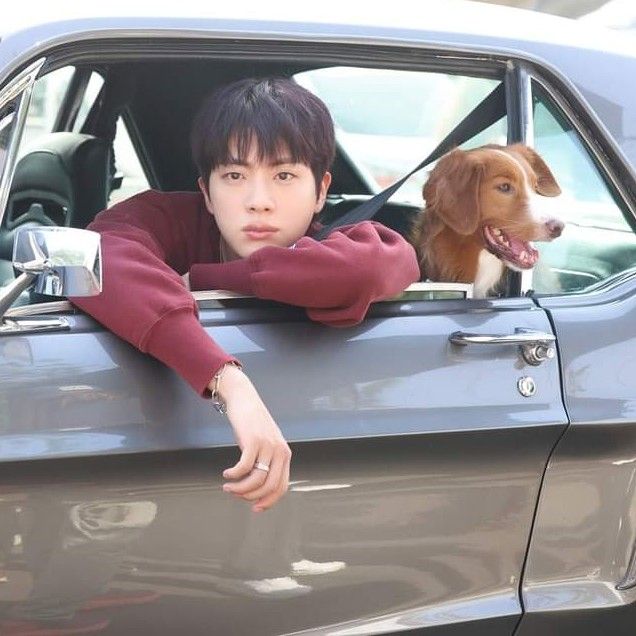 Recent activity shot of Jin (BTS)