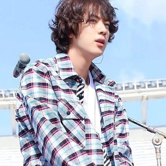 Recent activity shot of Jin (BTS)