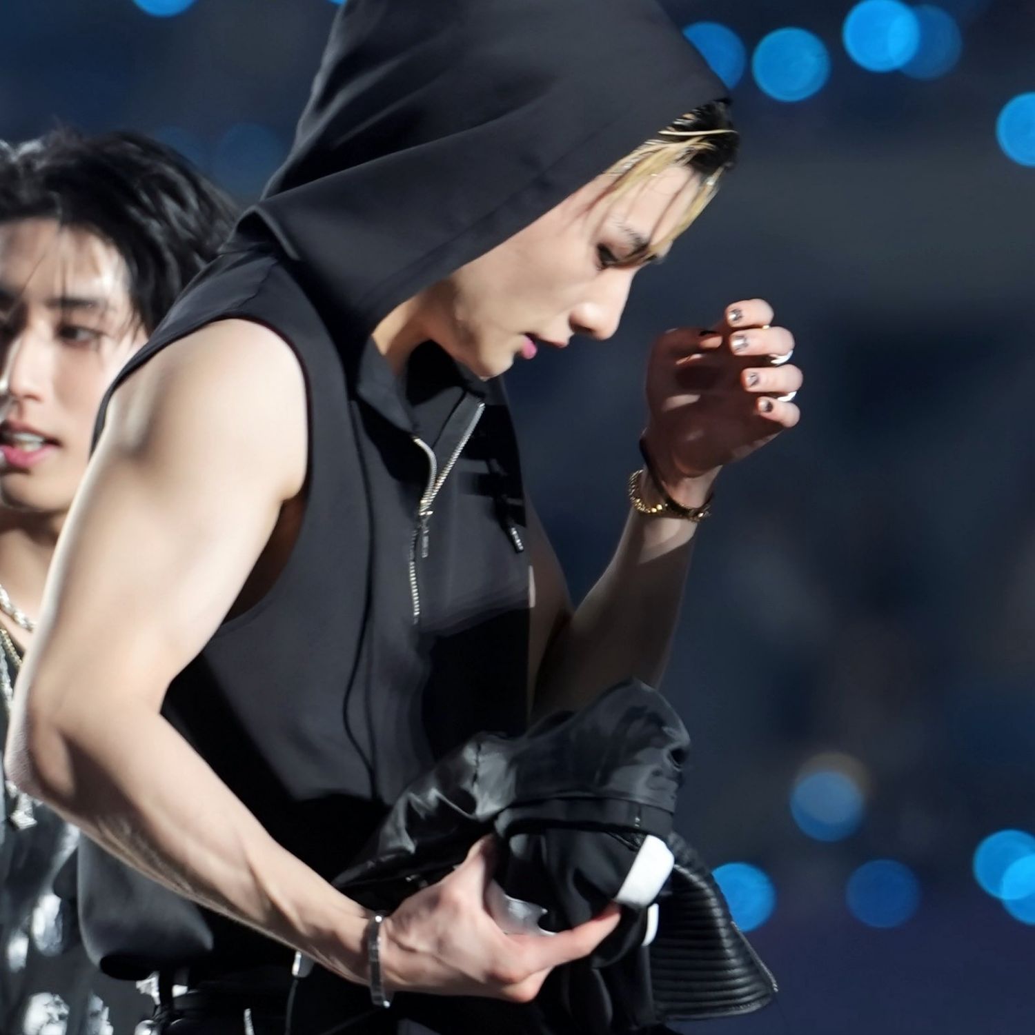 A moment captured by Hyunjin (Stray Kids)'s fan