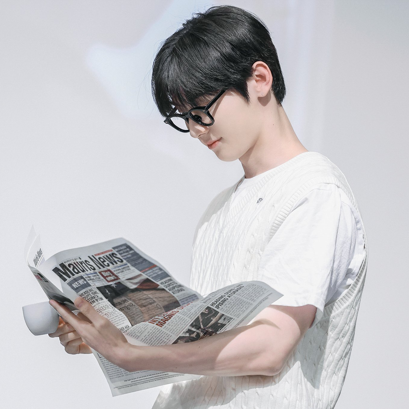 A moment captured by Hwang Minhyun's fan