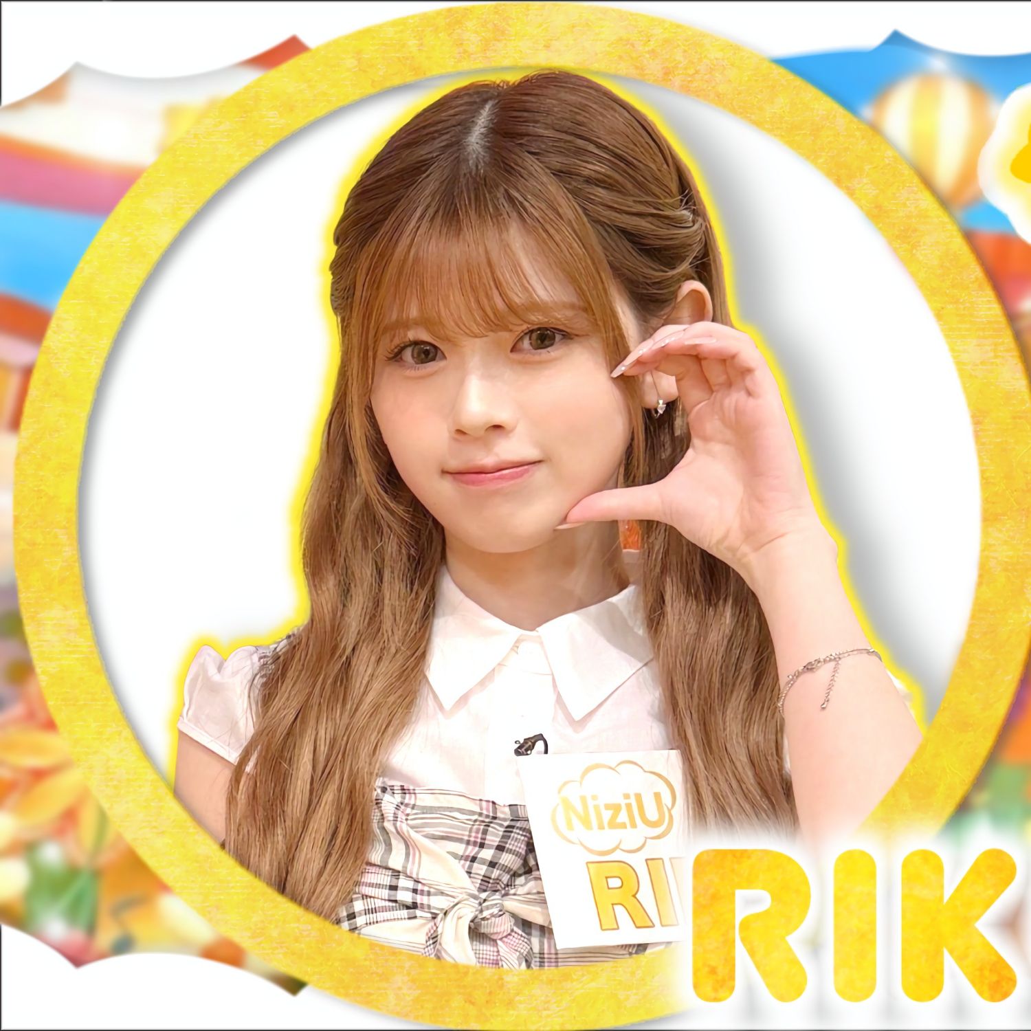 A moment captured by Riku (NiziU)'s fan