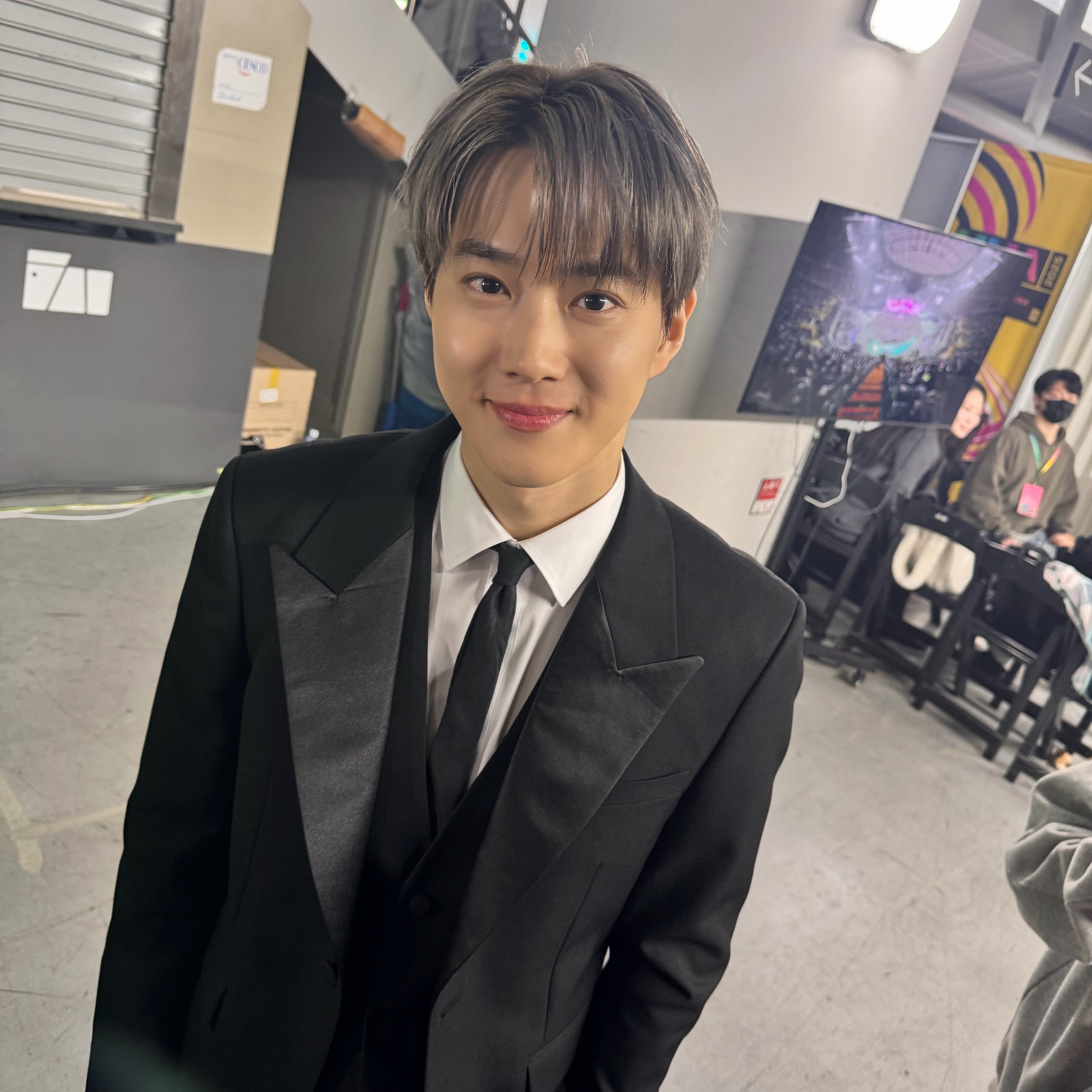 Recent activity shot of Suho (EXO)