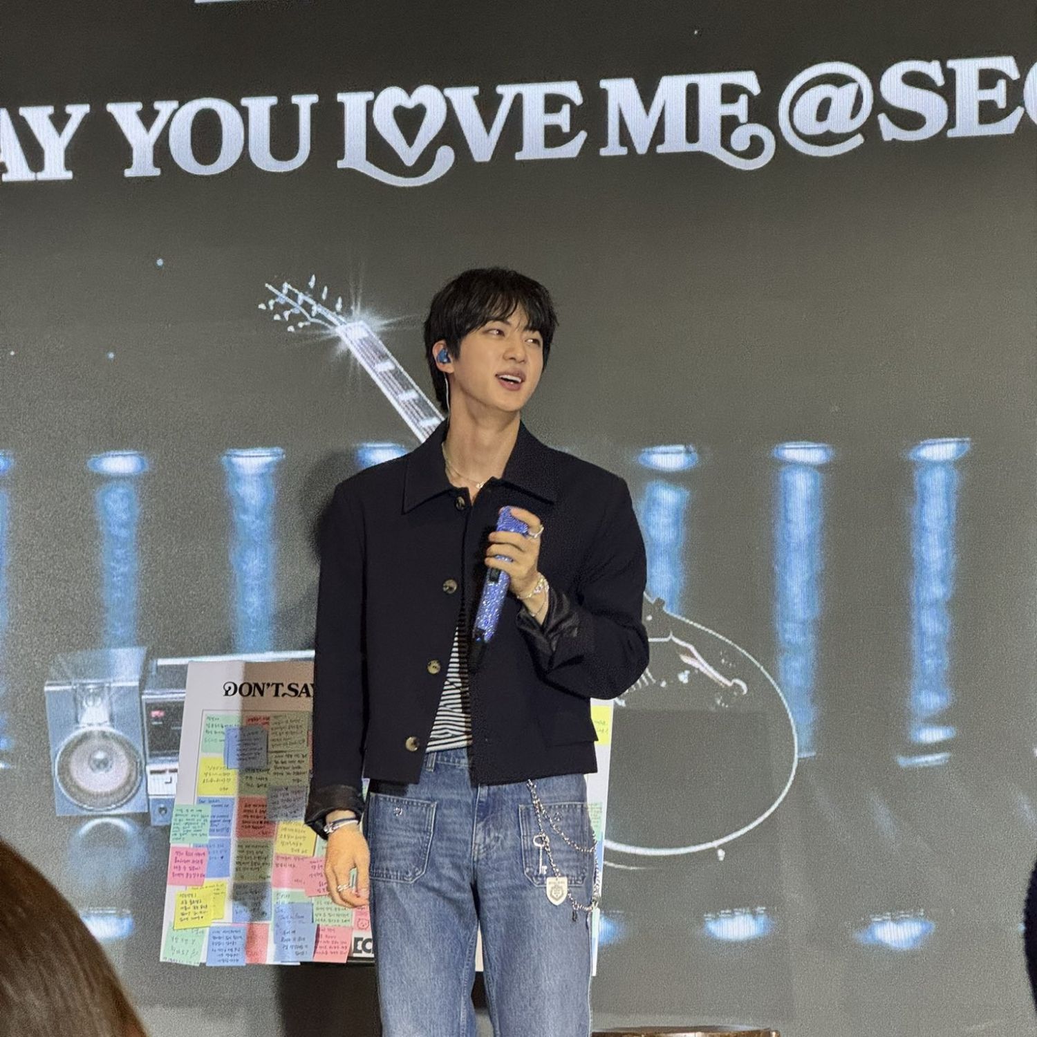 A moment captured by Jin (BTS)'s fan
