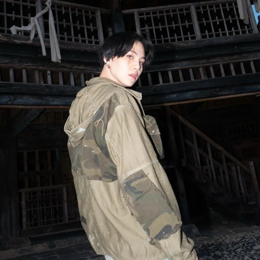 Recent activity shot of SUGA (BTS)