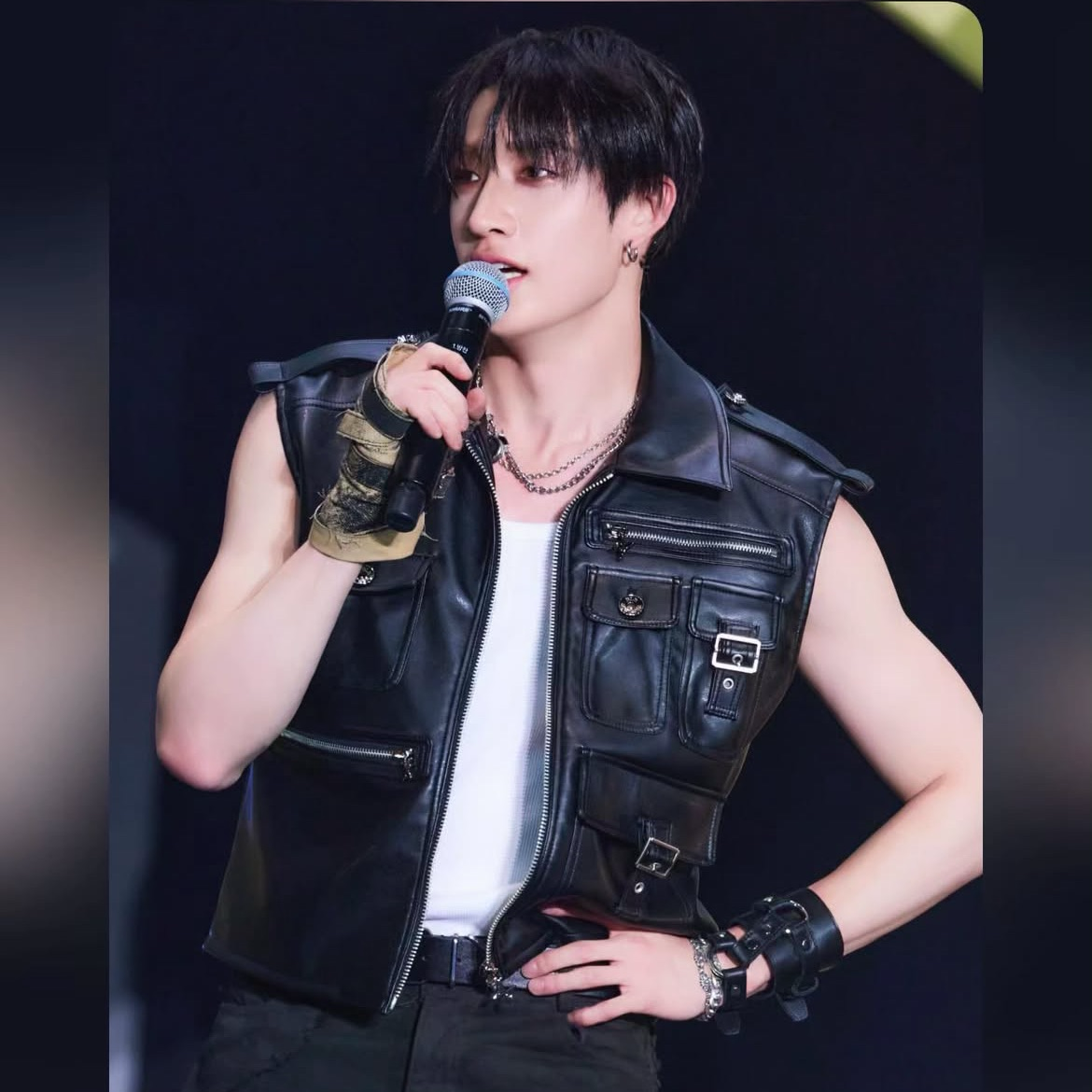 Recent activity shot of Bang Chan (Stray Kids)