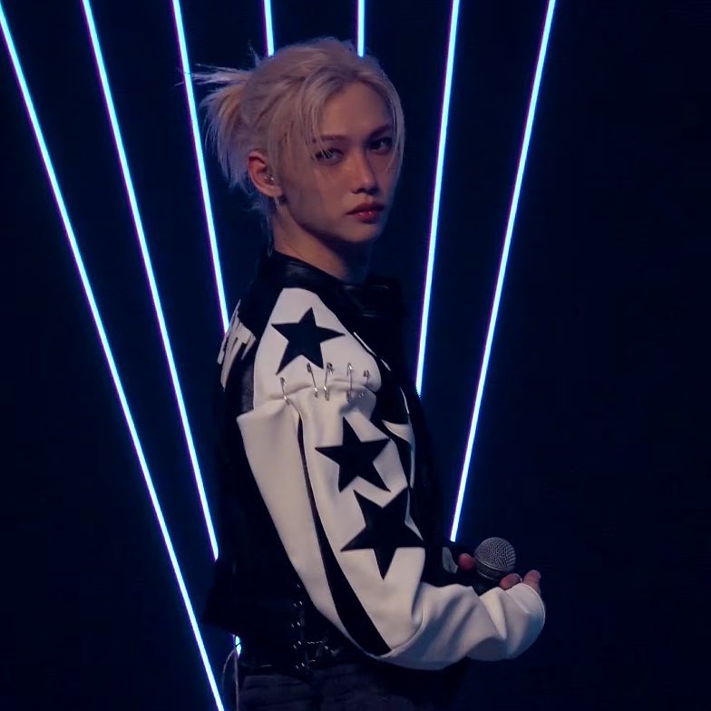 Recent activity shot of Felix (Stray Kids)
