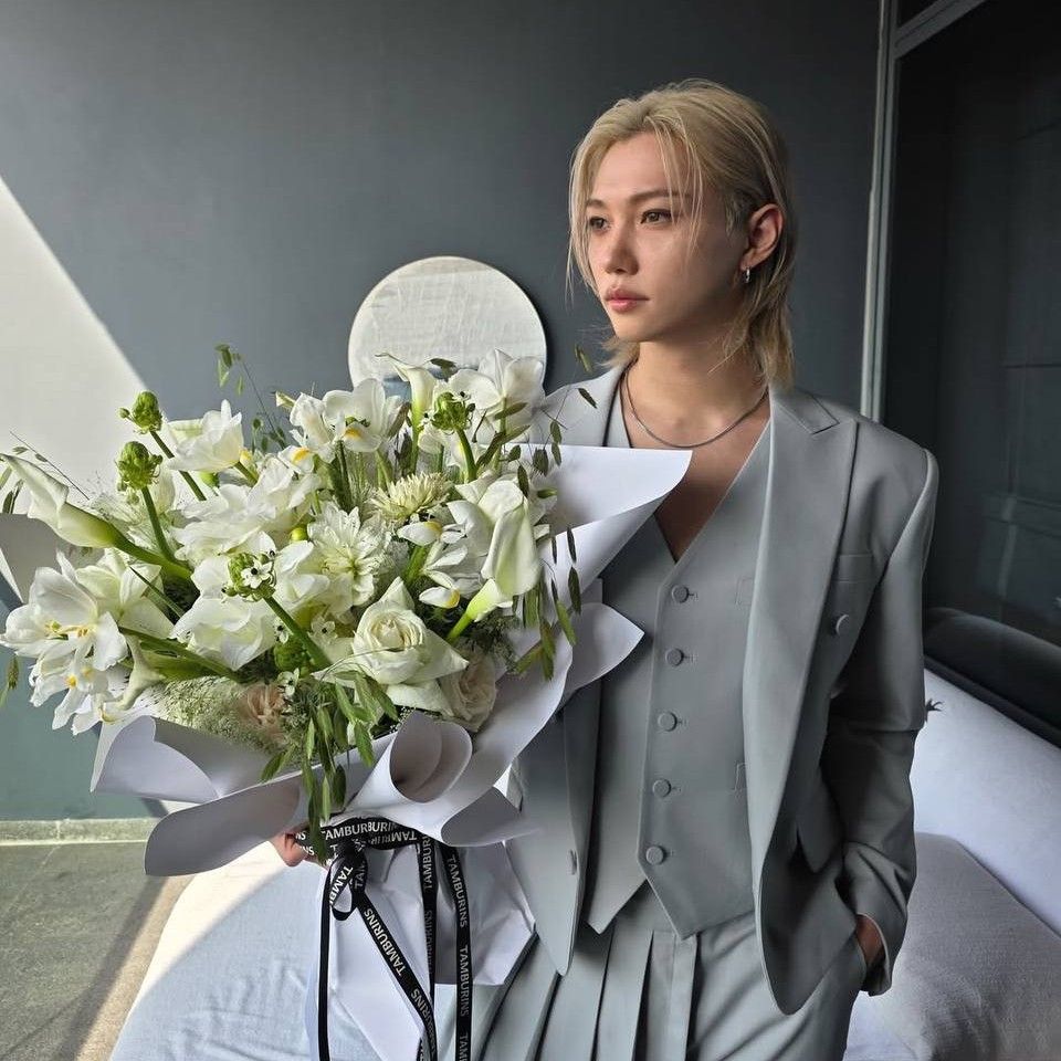 Recent activity shot of Felix (Stray Kids)