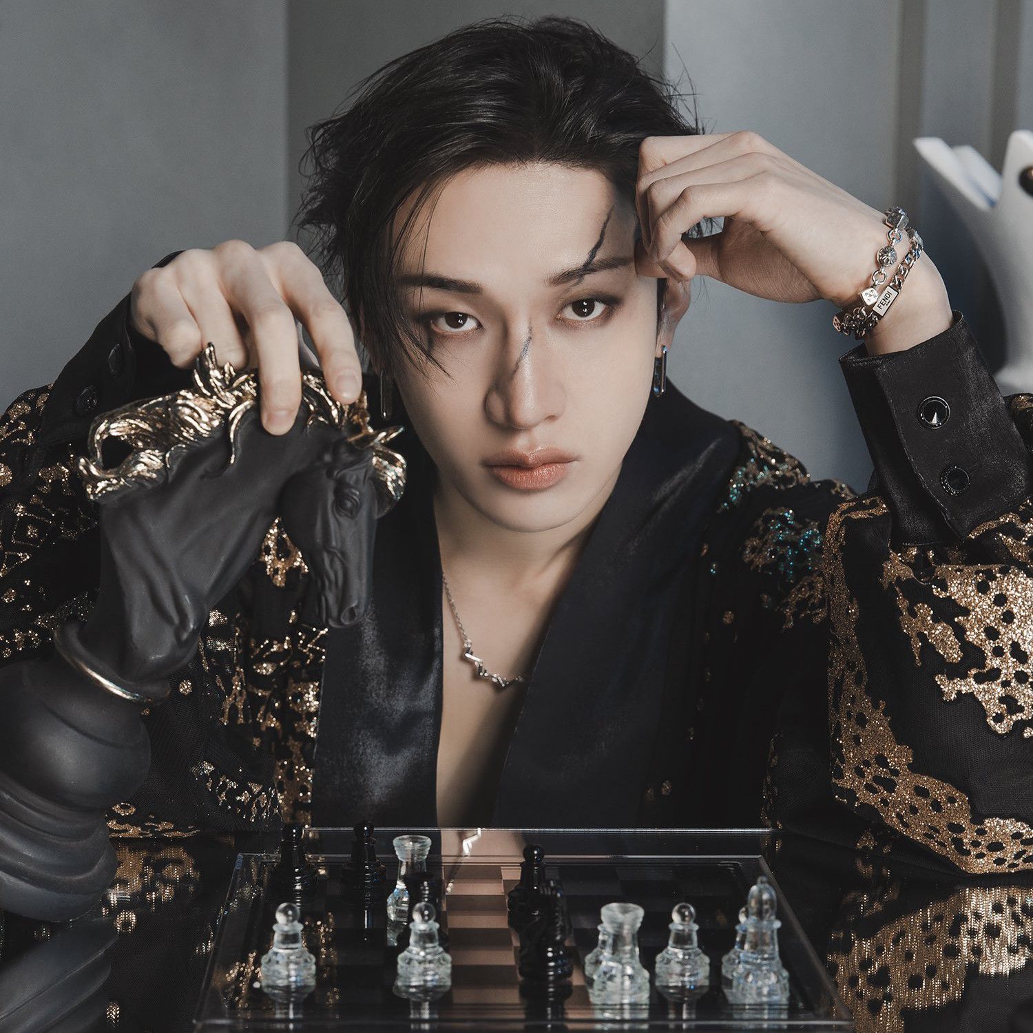 Recent activity shot of Bang Chan (Stray Kids)