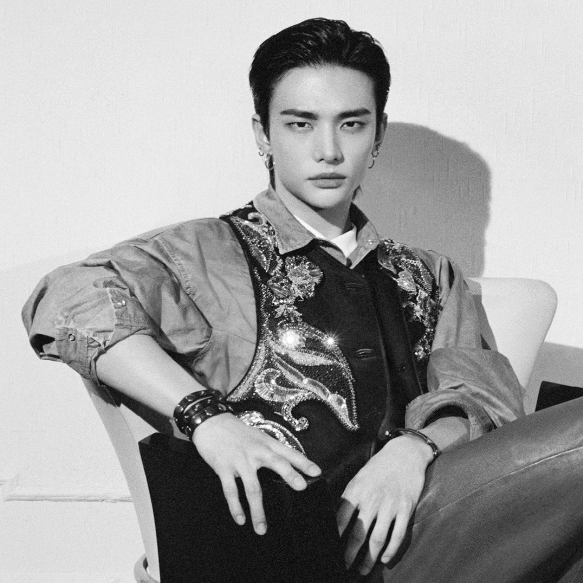 Recent activity shot of Hyunjin (Stray Kids)