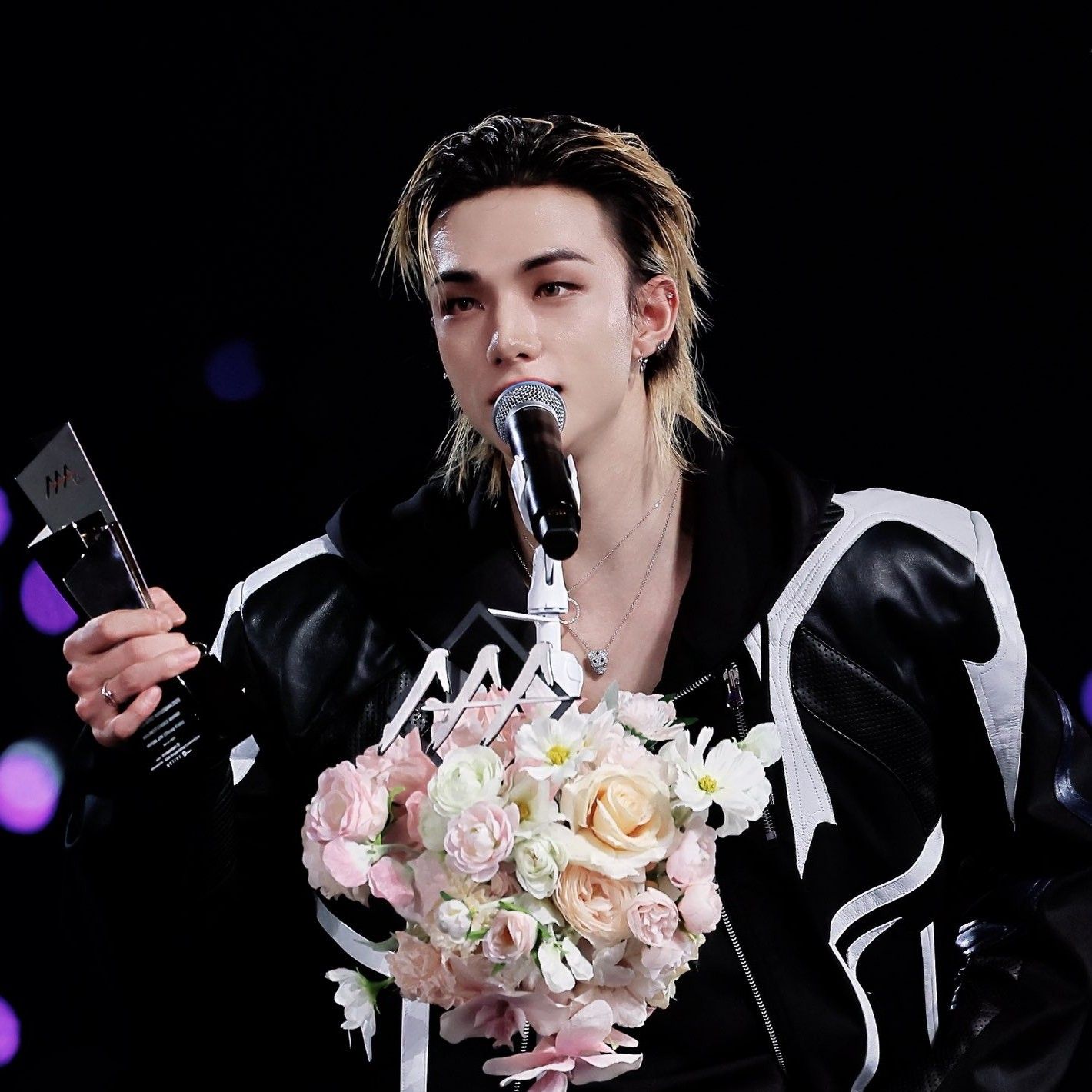 Recent activity shot of Hyunjin (Stray Kids)