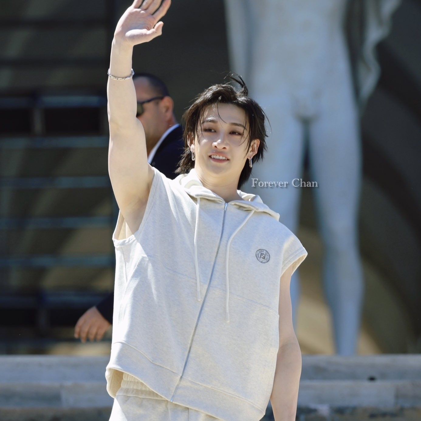 A moment captured by Bang Chan (Stray Kids)'s fan