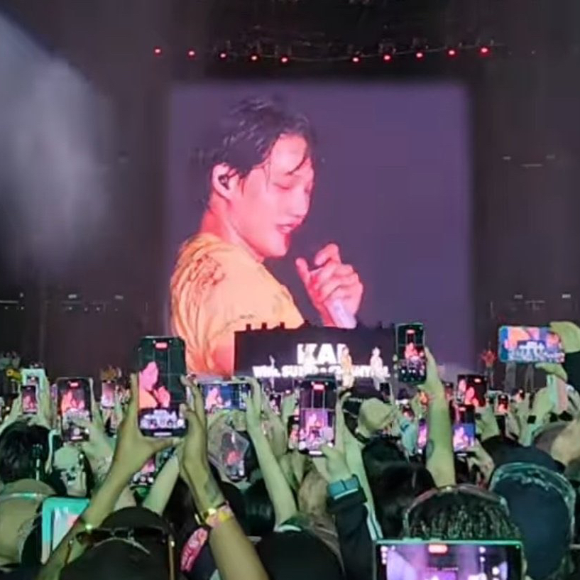 A moment captured by Kai (EXO)'s fan