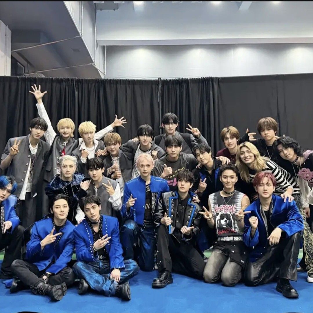 A moment captured by Stray Kids's fan