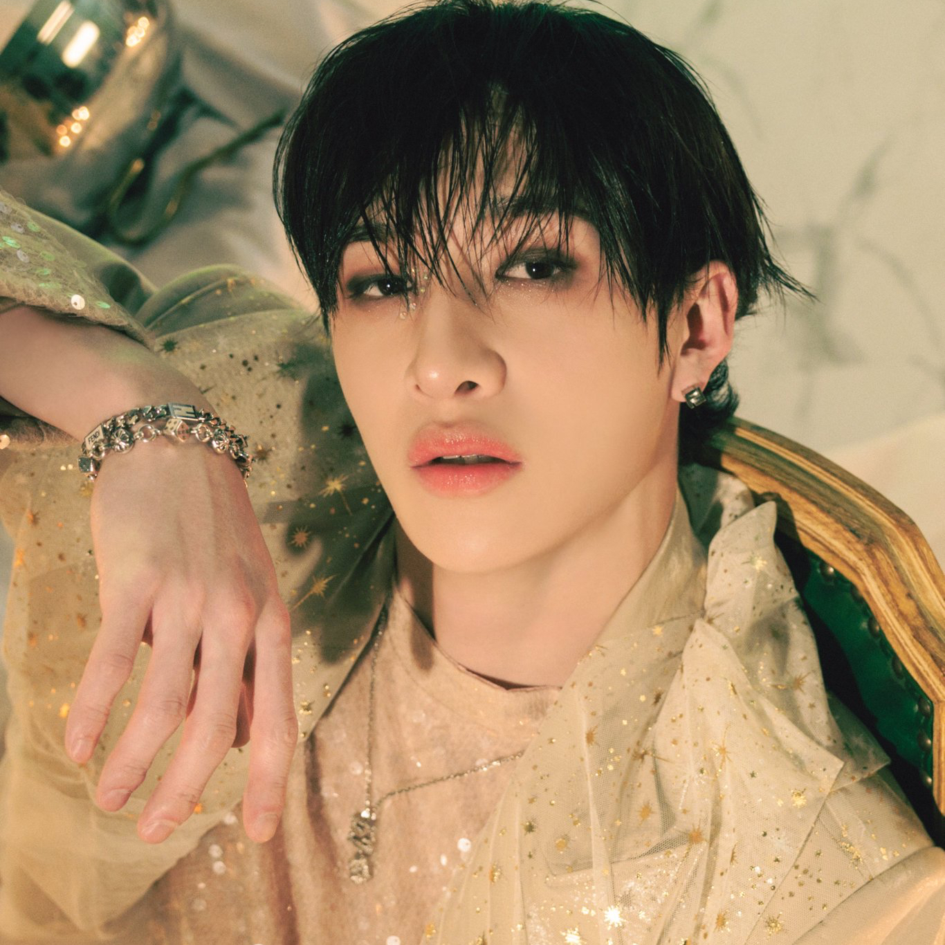 Recent activity shot of Bang Chan (Stray Kids)