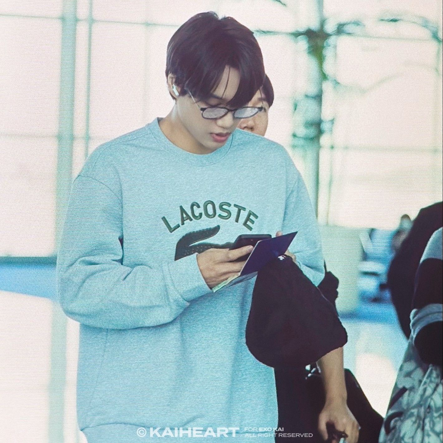 Recent activity shot of Kai (EXO)