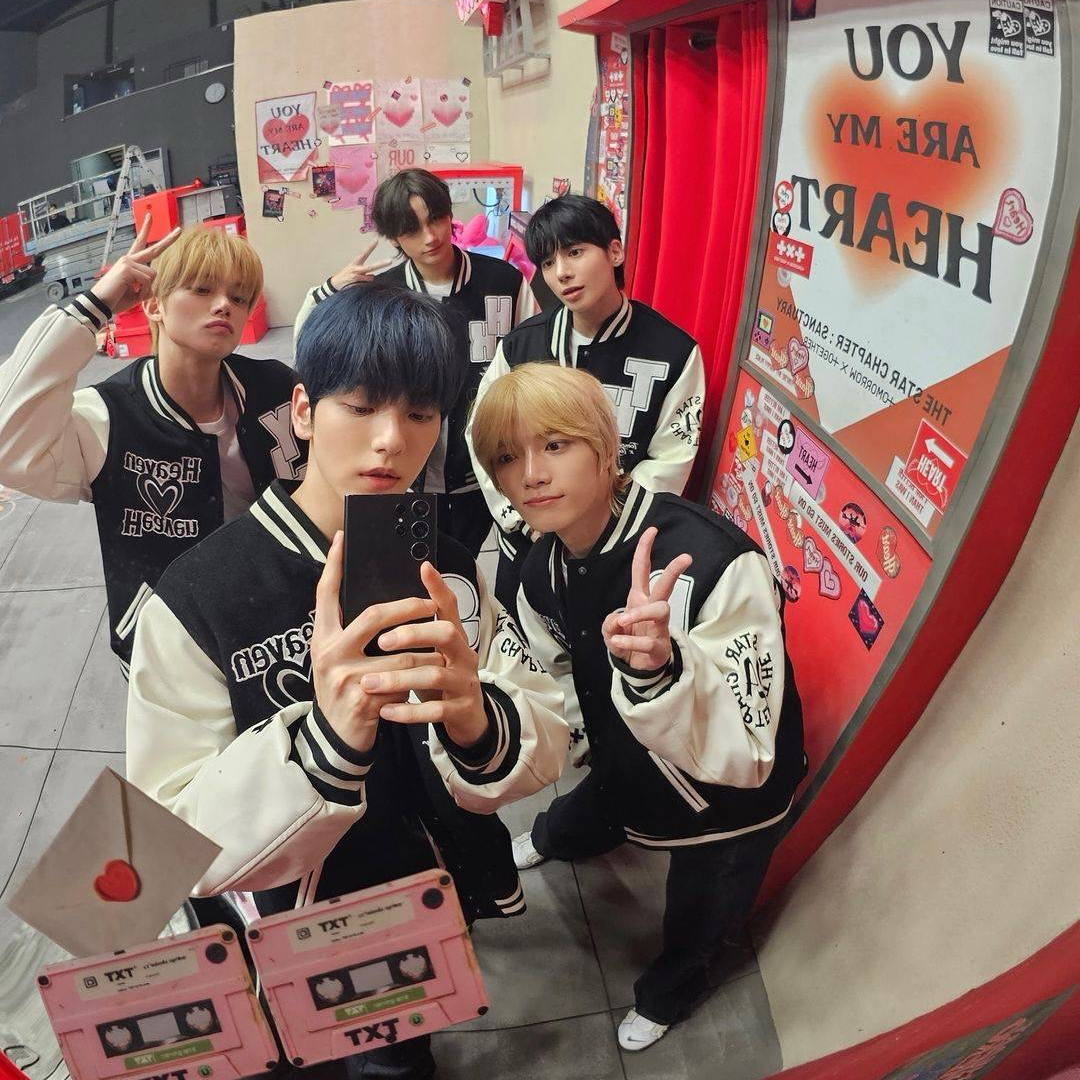 Recent activity shot of TOMORROW X TOGETHER