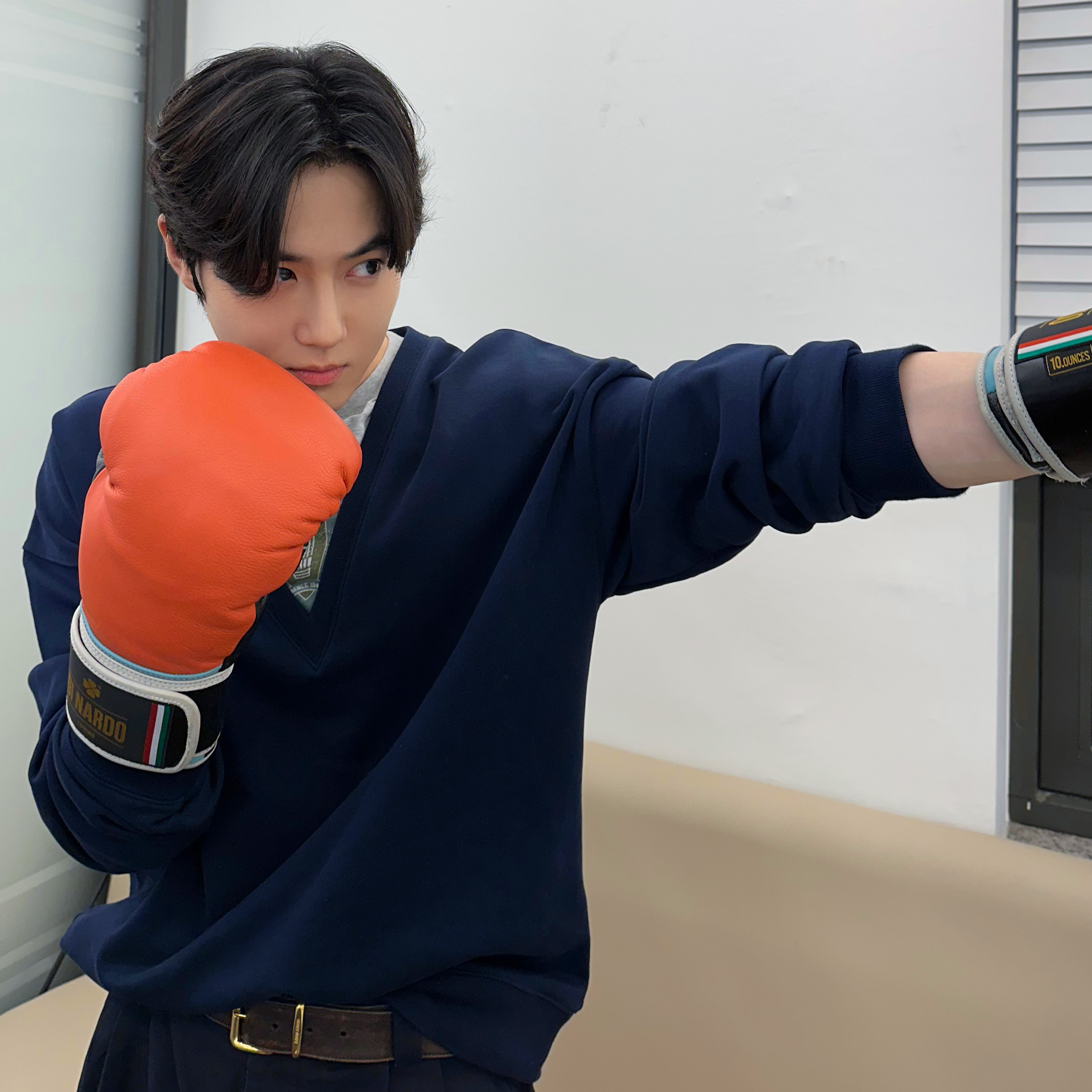 Recent activity shot of Suho (EXO)