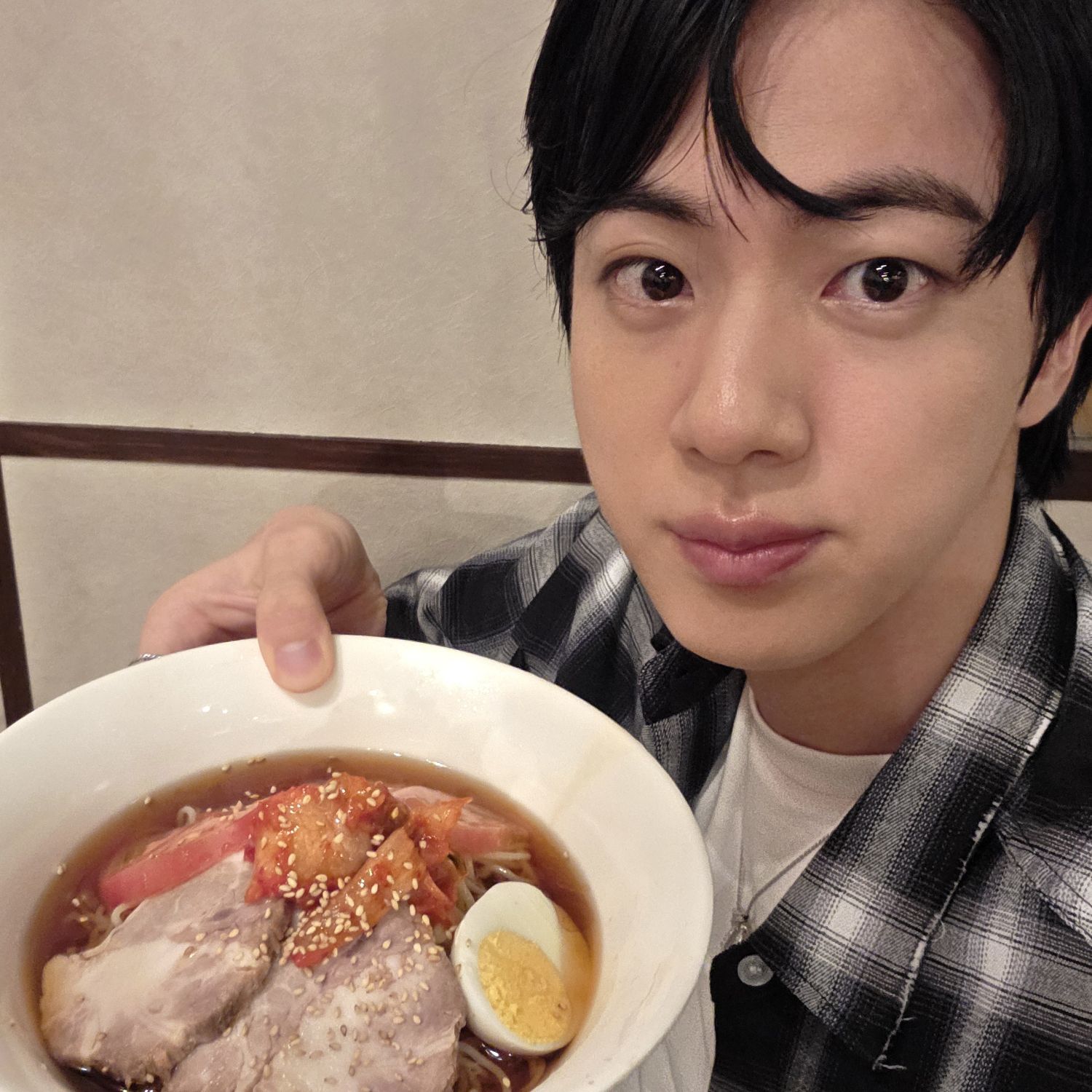 A moment captured by Jin (BTS)'s fan